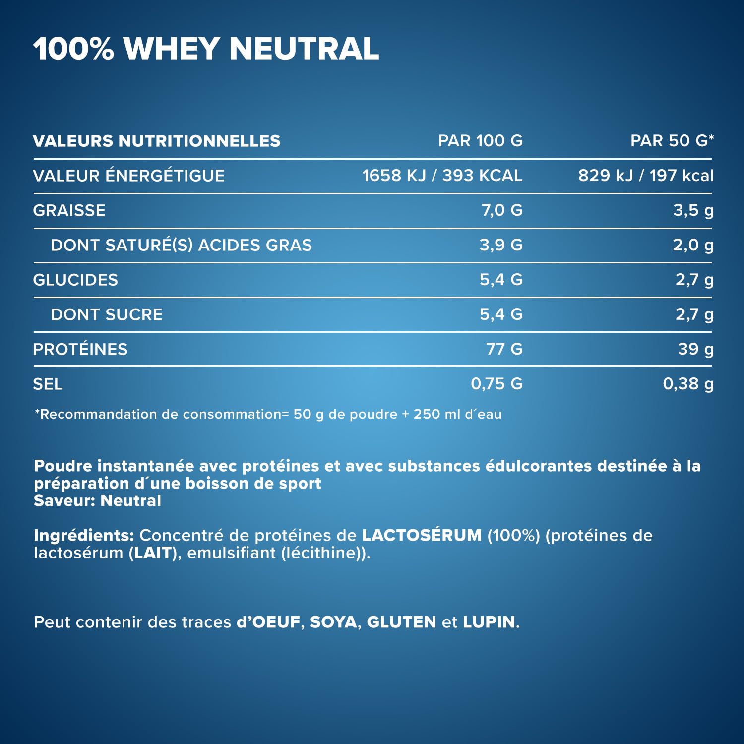 IronMaxx 100% Whey Protein Pulver 900g - Neutral - Frullato ad alto contenuto proteico con BCAA ed EAA per l’allenamento muscolare e il fitness