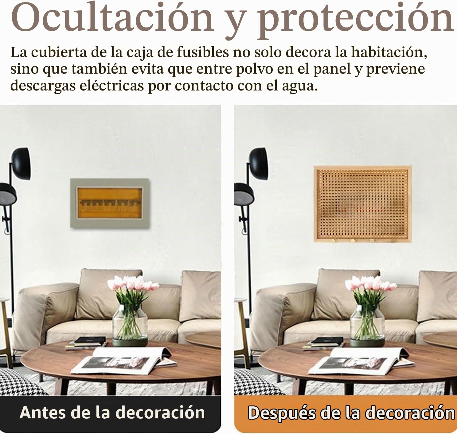 Cubierta De Caja De Fusibles, Cubierta De Panel Eléctrico De Gabinete, Medidor Oculto Decorativo, Caja De Medidor Eléctrico, Pintura Decorativa Montada En La Pared,01,55 x45cm