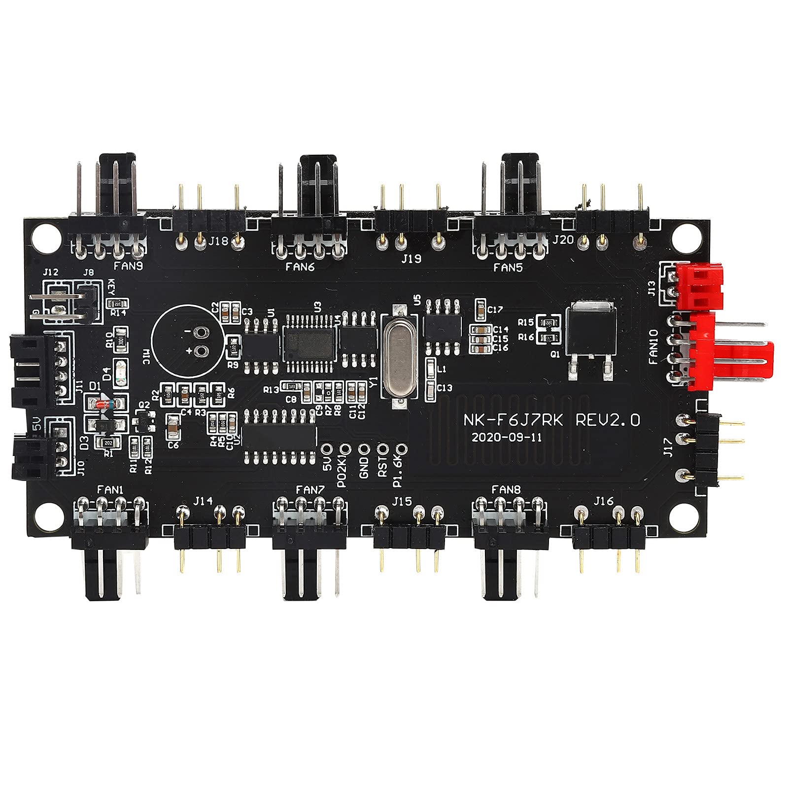 Kontroler Oświetlenia LED PCB Zasilacz Wentylatora Hub 4/3-pinowy Rozdzielacz ARGB Bezprzewodowy Pilot o Profesjonalnym Designie i Rozsądnej Konstrukcji