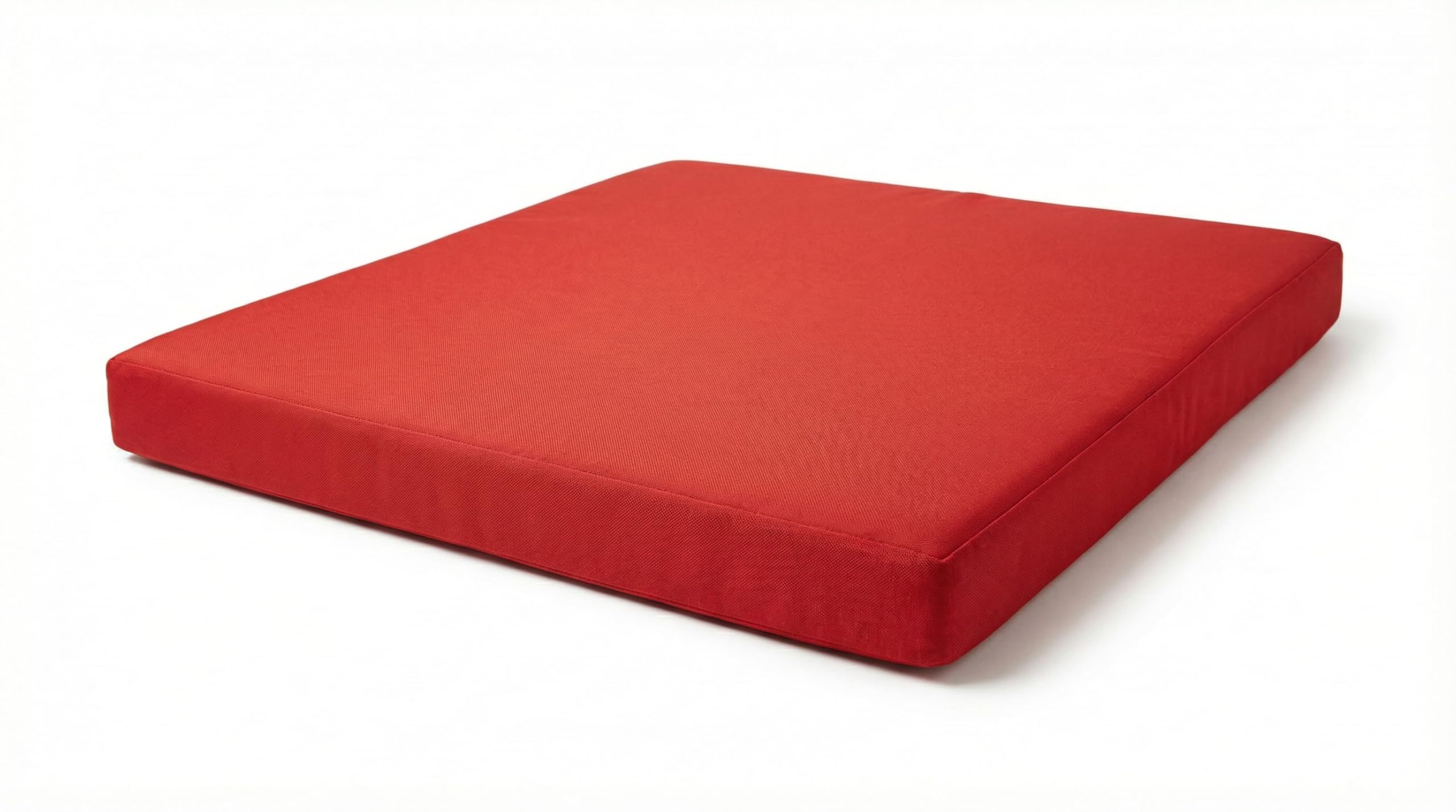 Foam & Upholstery Warehouse Waterproof Cushion - Rattan Seat Pads for Indoor & Outdoor Garden Chairs Office chair Dining Room Seating Pad Great for Rattan (40cm x 40cm x 7.5cm, Red) โ image 1