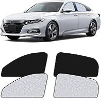 Vista 17 de ZATOOTO 2 fundas para ventana trasera – Parasoles para ventana lateral del automóvil – Protección magnética reflejada de la luz solar para el bebé