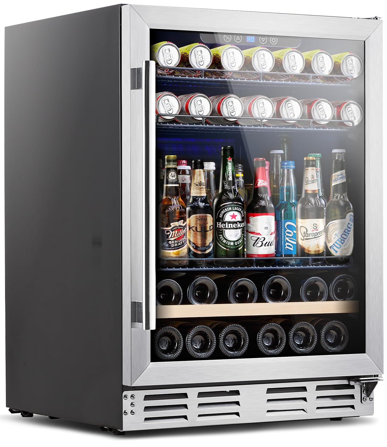 Kalamera KRC-46DZB-R-B2 5.3 cu ft Wine Cooler