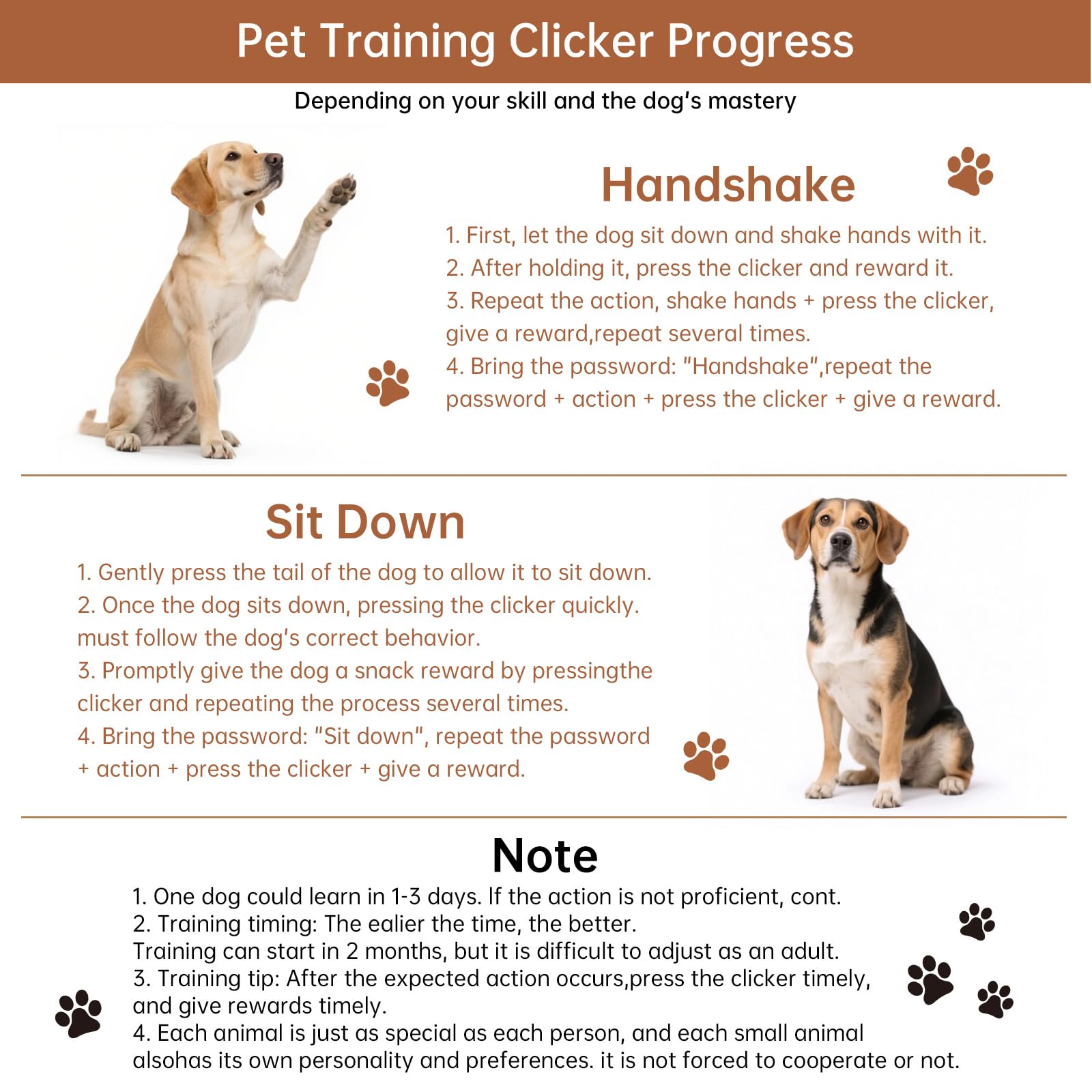 Dog Training Clicker with Wrist Strap Durable Lightweight Easy to Use,Pet Training Clicker for Cats Puppy Birds Horses,Perfect for Behavioral Training 3-Pack (Black,White and Water Lake Blue) (3) - image 7