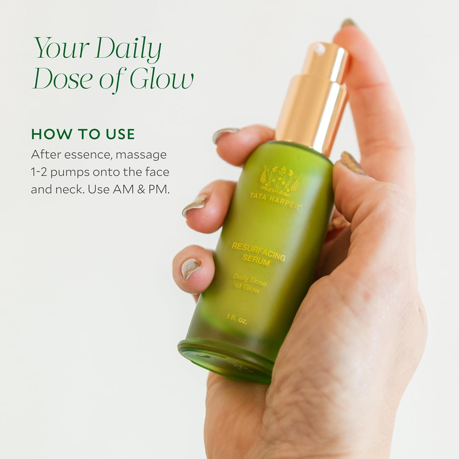 Tata Harper Resurfacing Serum, Brightening, Daily Glow, AHA/BHA Face Serum, Natural Skincare 30ml - Image 4