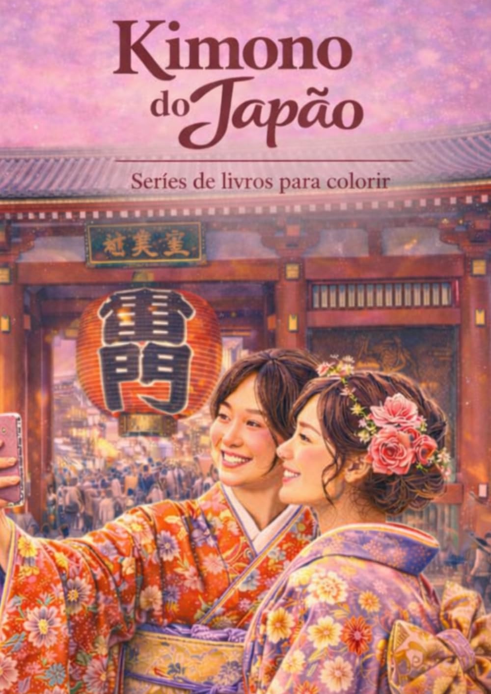Kimonos do Japão – Vol.9 (Livros de colorir japonês para relaxar e aprender)