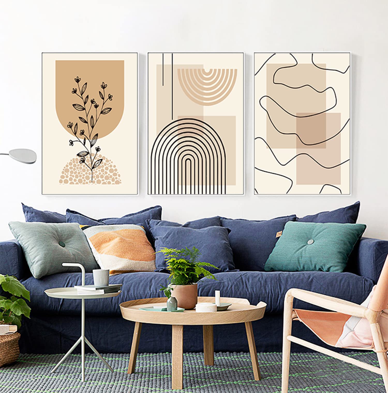 GHJKL Poster islamico su tela, 3 pezzi musulmani, decorazione per il soggiorno, senza cornice (20 x 30 cm x 3