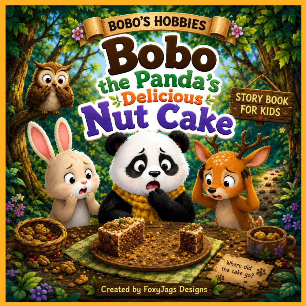 Bobo the Panda’s Delicious Nut Cake Story Book: A Sweet Forest Picture Story Book for Children About Friendship and Teamwork (Bobo's Hobbies)