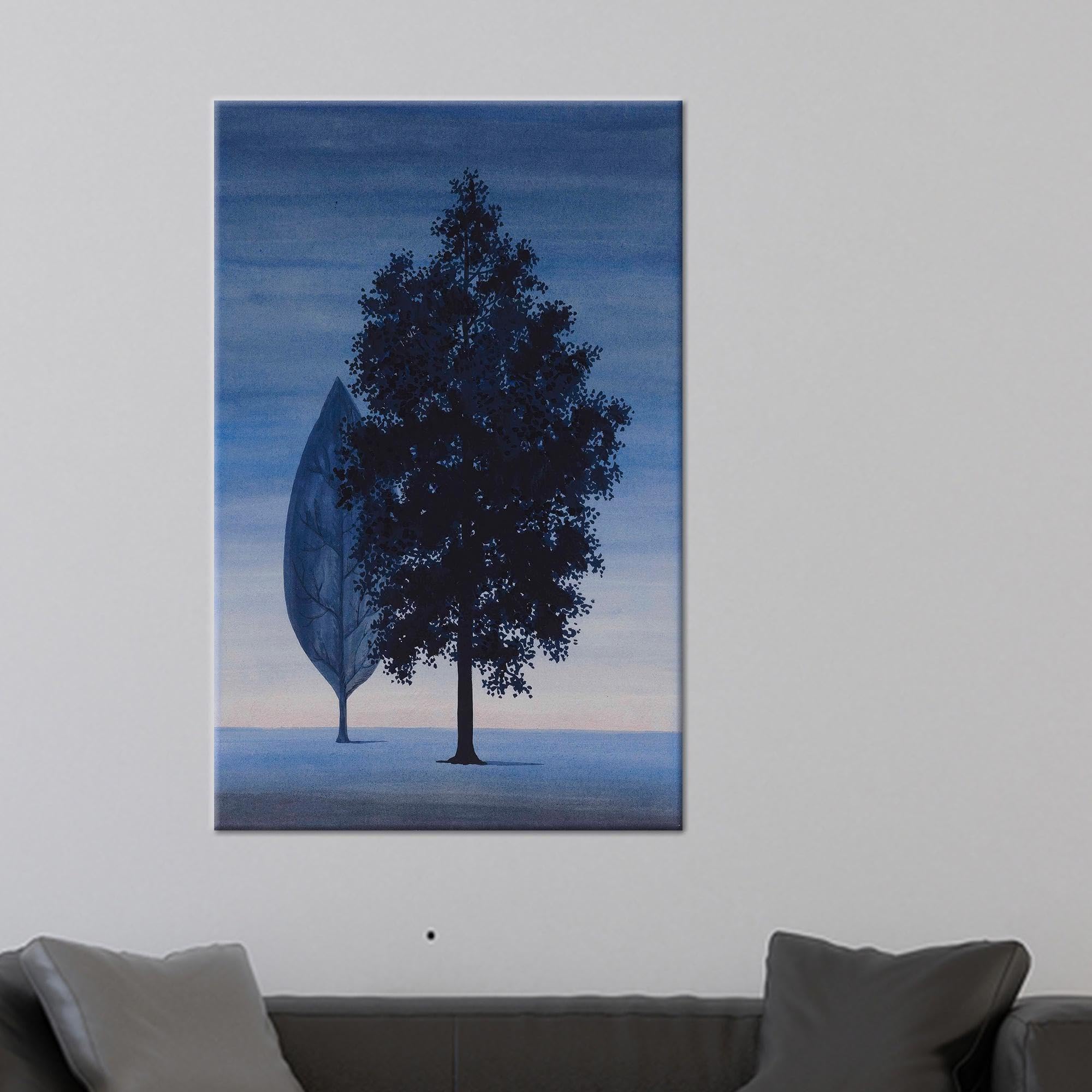 Art mural sur toile minimaliste pour revitaliser un mur blanc vide