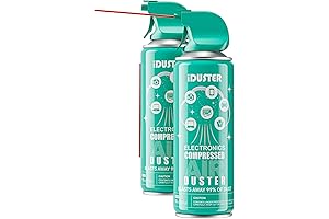iDuster Air Duster Compressed Air Can for Computer (2PCS, 10oz Per Can)