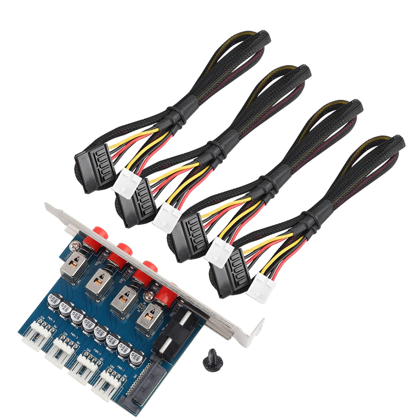 HDD Power Control Switch Hard Drive Selector, Drive Switcher with 4 Self-Locking Switches for Desktop/PC/Computer-image-11