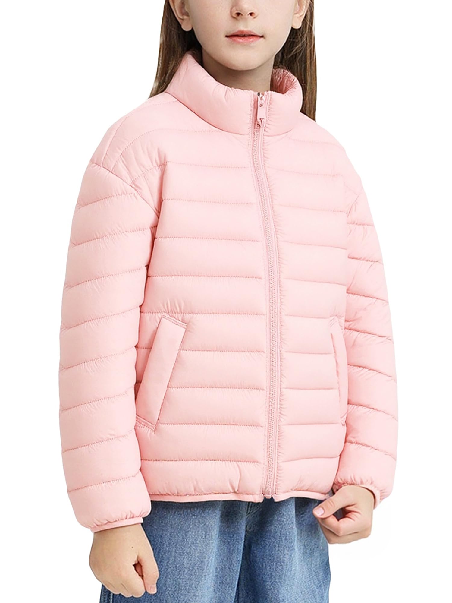 Maeau Kinder Mädchen Jungen Winterjacke Steppjacke Leicht Kleinkind Mäntel Kurz aus Daunenbaumwolle Jacke Gepolstert Warm Weich und Komfortabel, 1-12 Jahre/90-150cm