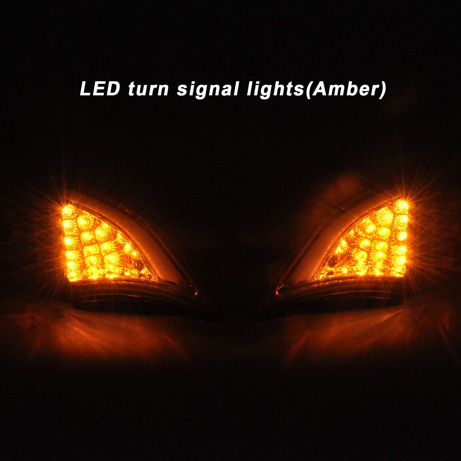 Lot de 2 feux d'angle avant LED fumés compatibles avec Scion FRS T oyota GT86 2013