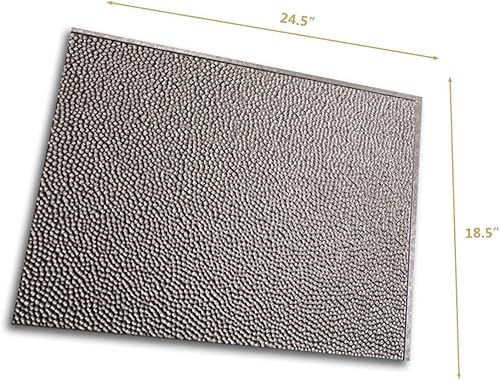 Miniatura 7 de Retro-Art 703535 - Paneles de pared para cocina, paquete de 10 unidades, rústicos metálicos de panal de pared en plata, PVC, 24.5 x 18.5, cubierta
