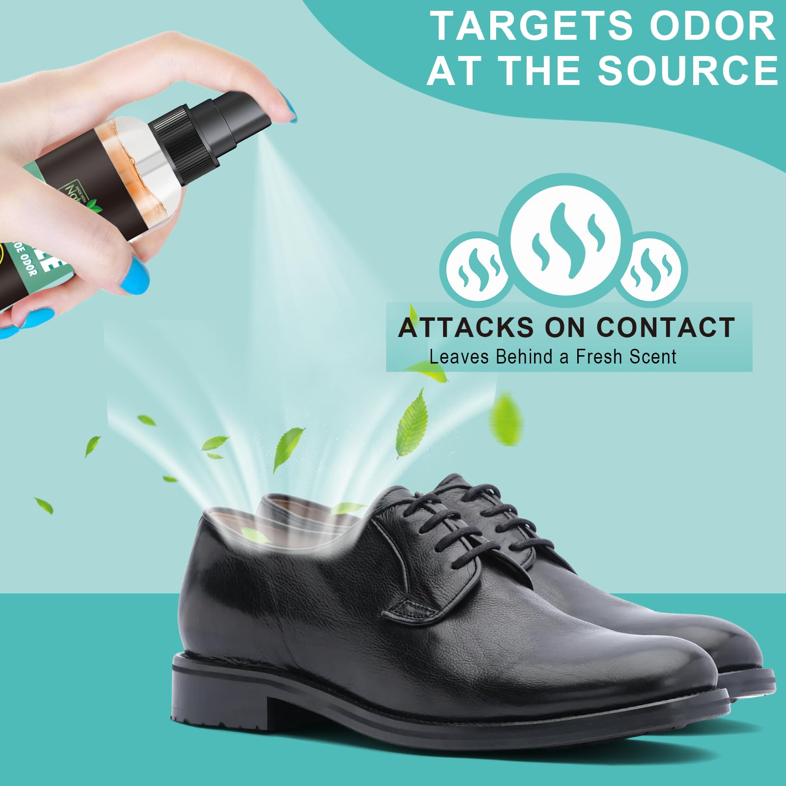 100ml Desodorante En Spray Para Calzado,Spray Para Quitar Olor A Zapatos,Sprays Antiolor Para Zapatillas Deportivas, Aplicación Rápida,Uso Diario En Para Deporte Oficina Y Viaje