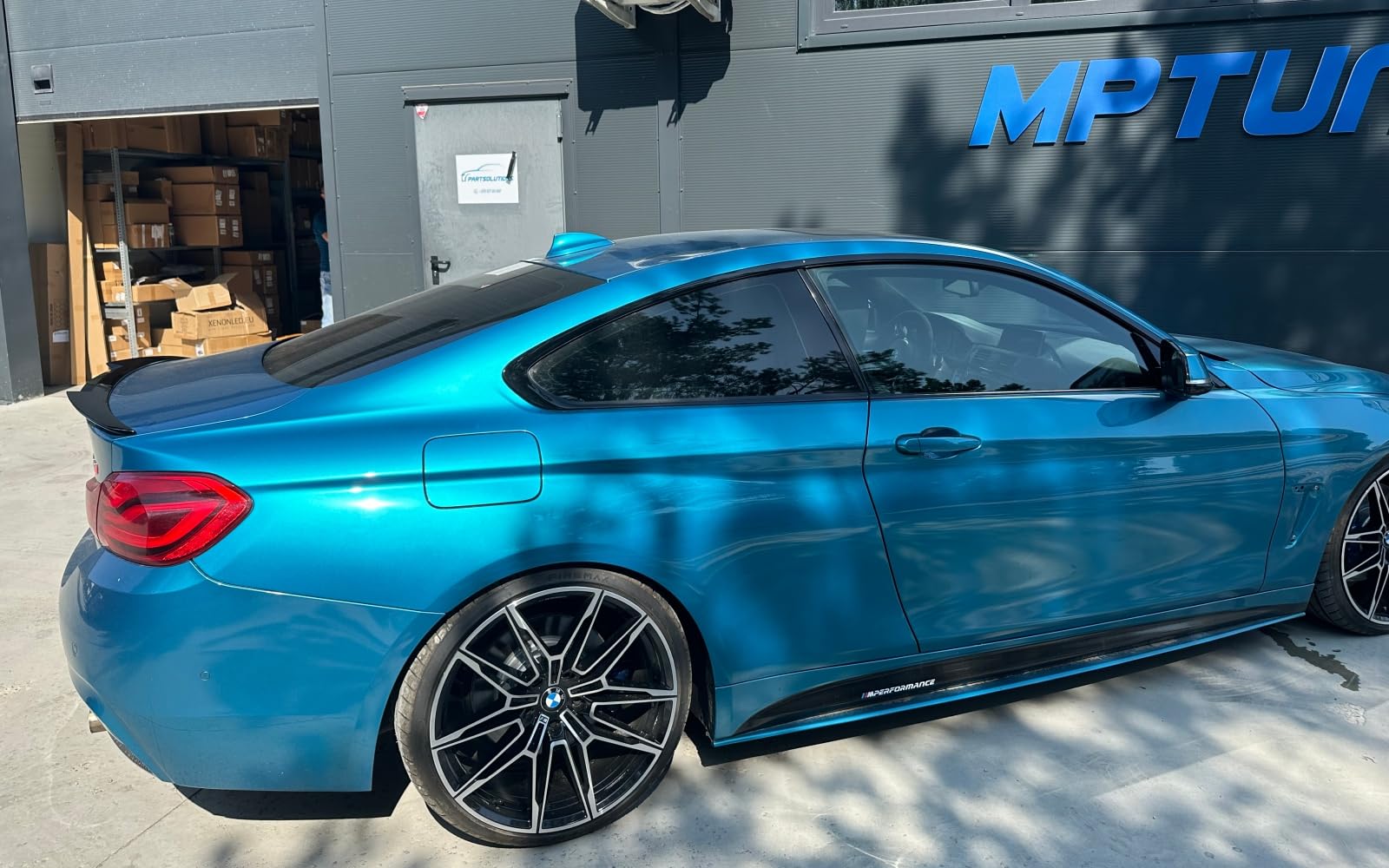 MpTuned Alerón trasero negro brillante para BMW Serie 4 F32 2 puertas Coupé 2014-2019 420i 428i 430i 435i 440i alerón trasero