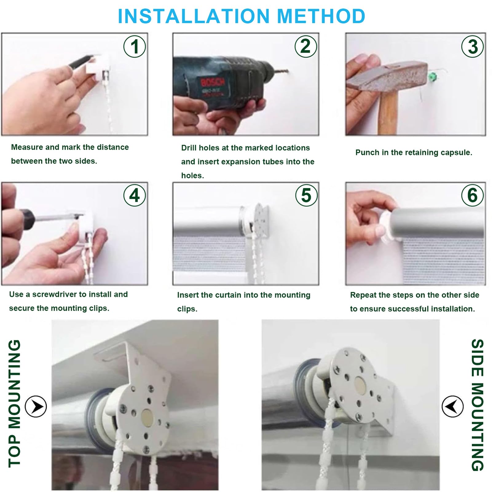 Generico Plastica in PVC Tapparella Avvolgibile Antivento E Antipioggia Tende A Rullo Trasparenti Esterni Isolamento Tenda A Rullo Esterni per Giardino Esterno Balcone,001,100 * 180cm