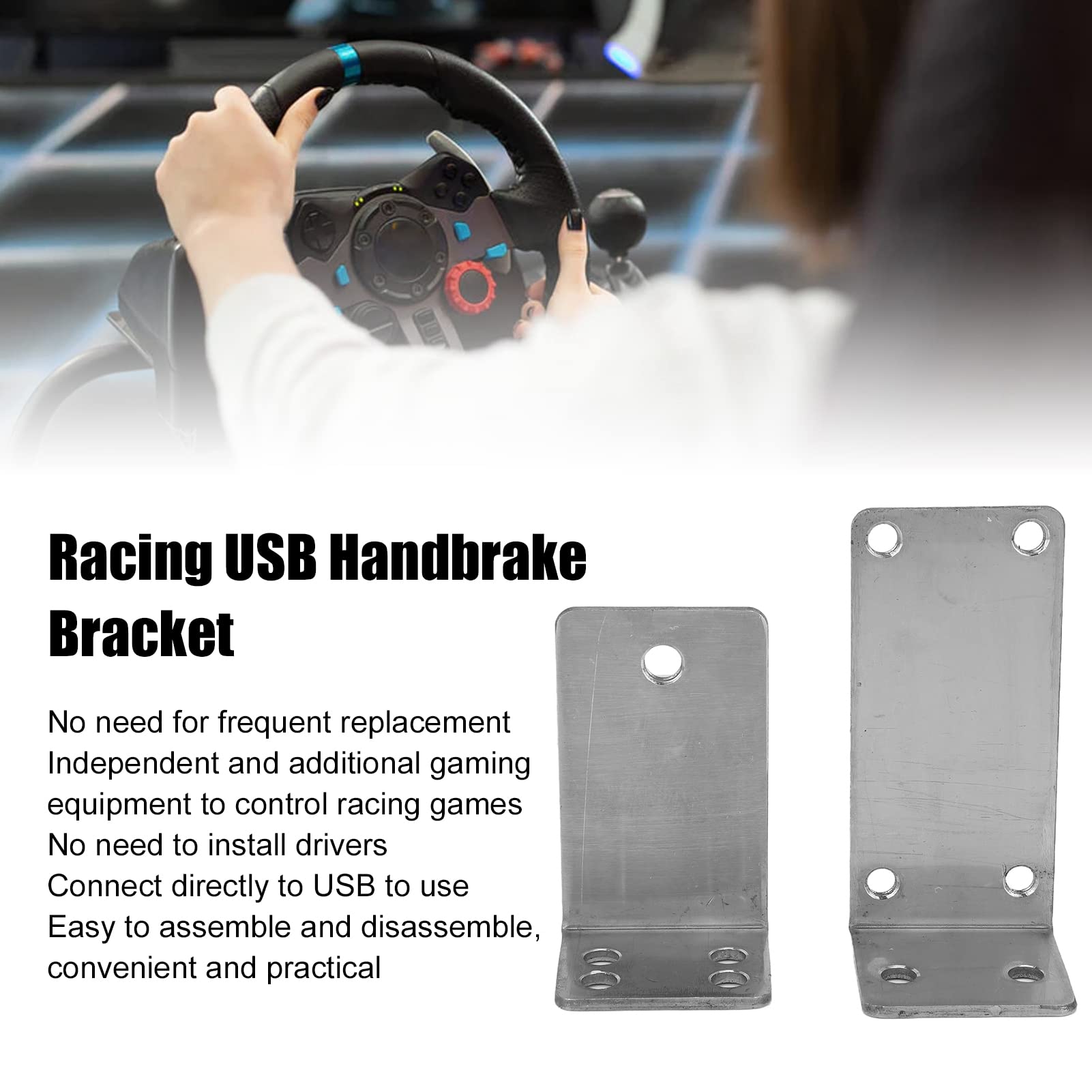 Supporto Freni A Mano USB Per Volanti Da Corsa | Compatibile Con G27, G25, G29, T300 E Fanatec | Piastra Fissa In Acciaio - Foto 8