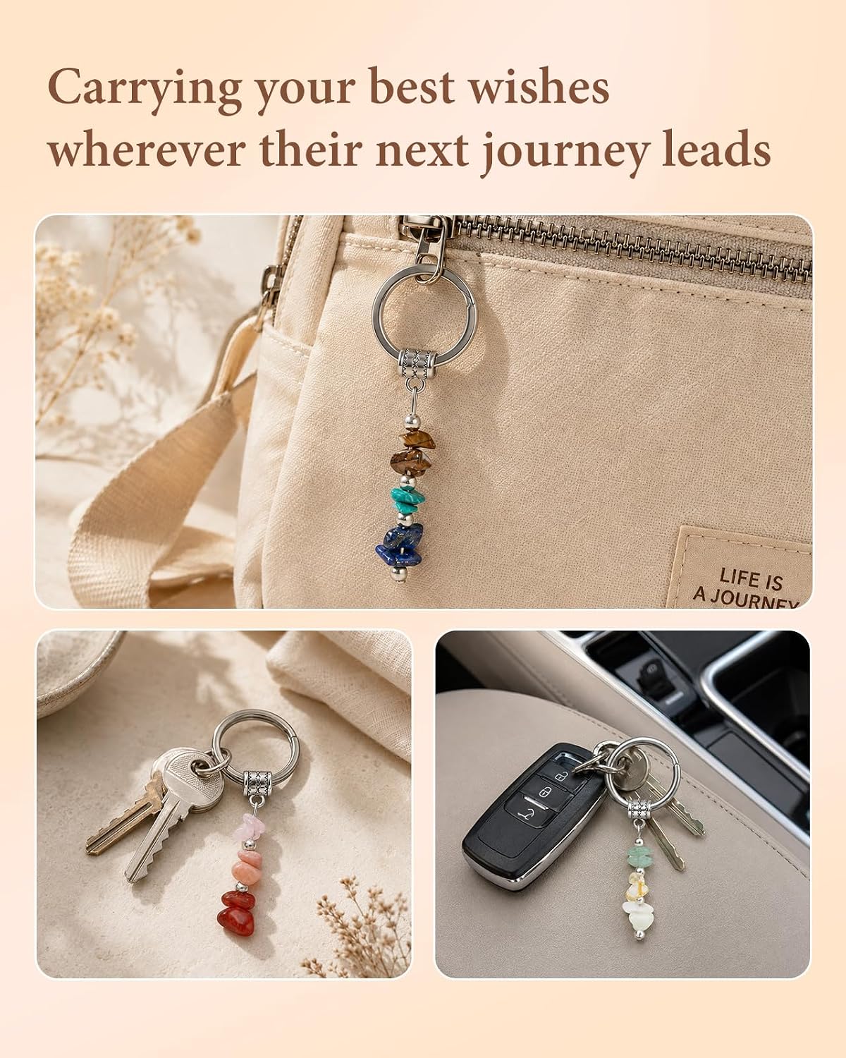 Retirement Gift for Women, 2Pcs Cute Keychain Coworker Leaving Gift New Job image 5