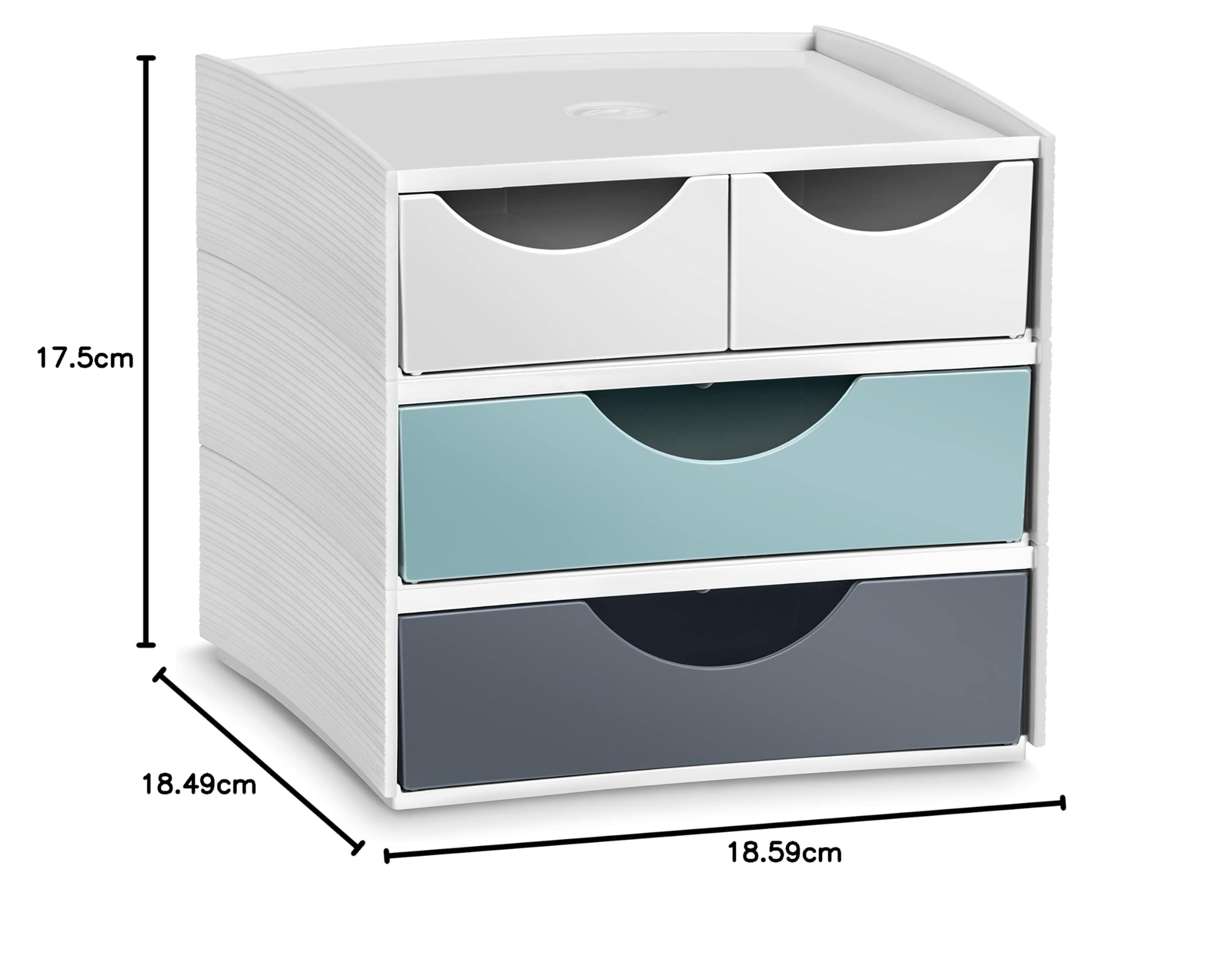 Mini module de rangement MyCube 2 petits tiroirs + 2 grands tiroirs 3-211 RiM CEP