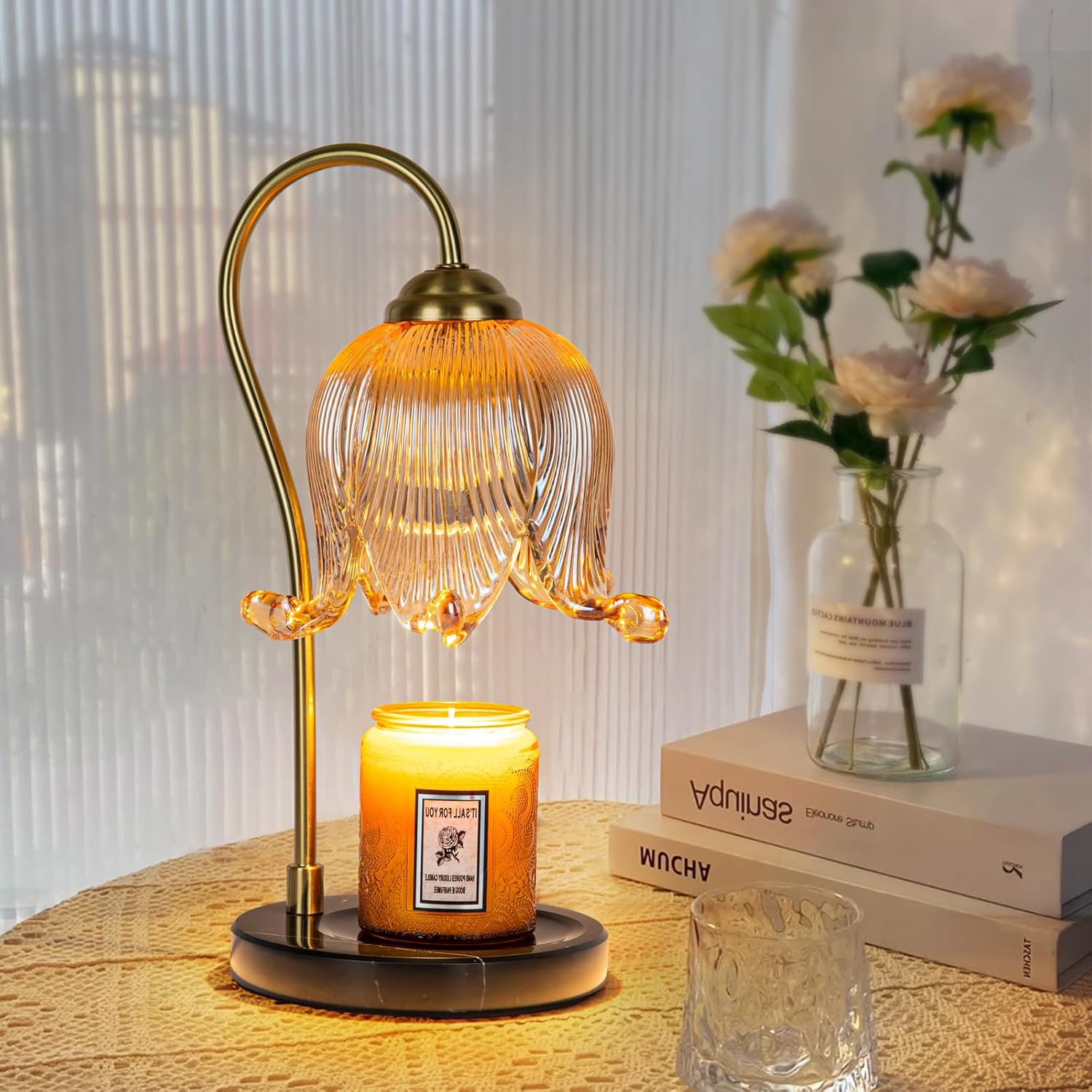 liibodi Candle Warmer Lamp,Electric Candle lamp,Glass Lamp