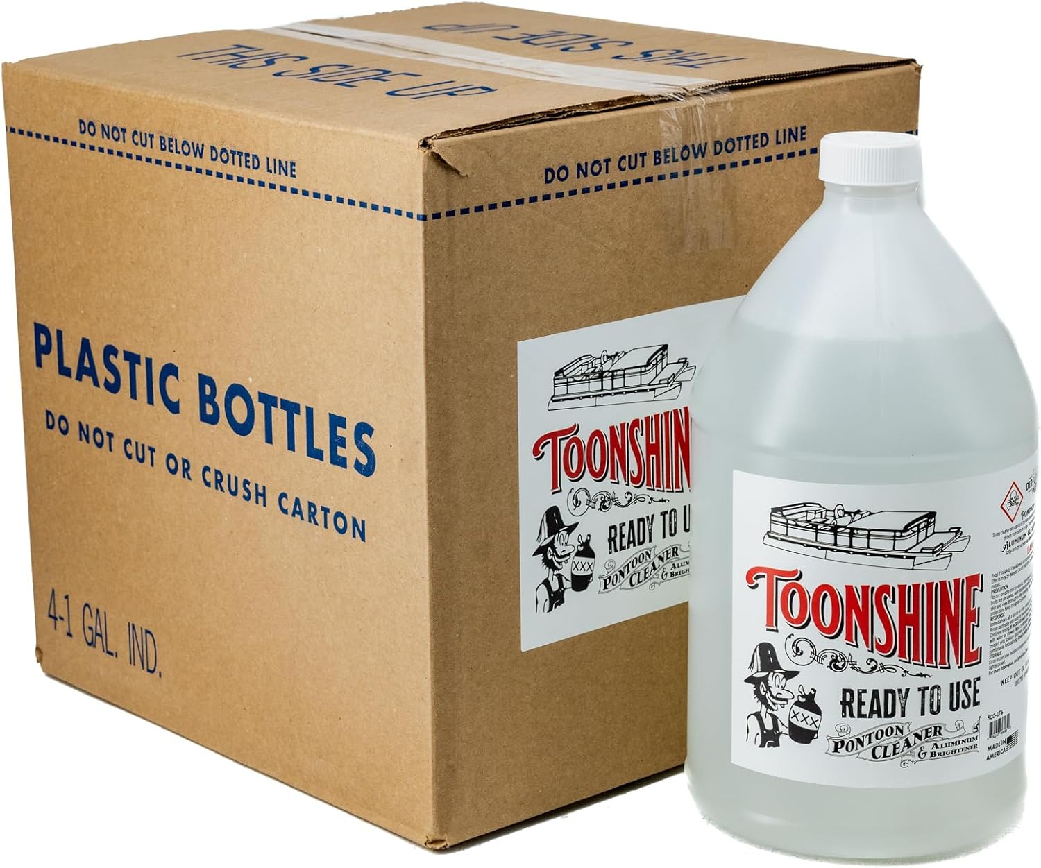 SOCAR Toonshine Pontoon Cleaner and Aluminum Brightener - 4 Gal., Ready-to-Use, Model# SCO-1TS-4