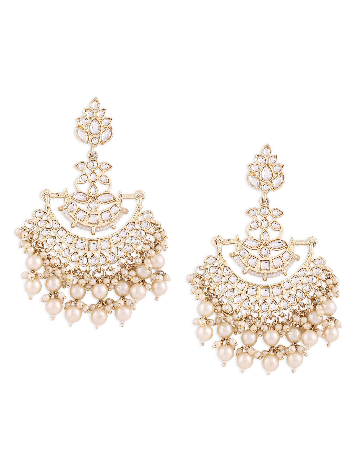 Zaveri Pearls Gold Tone Kundan & Pearls Crescent Dangle Earring For Women-ZPFK13978 (B0B2MNZPPC) Amazon Price History, Amazon Price Tracker