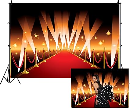 8x6ft Red Carpet Backdrop Reusable for Large Events Photoshoot Background