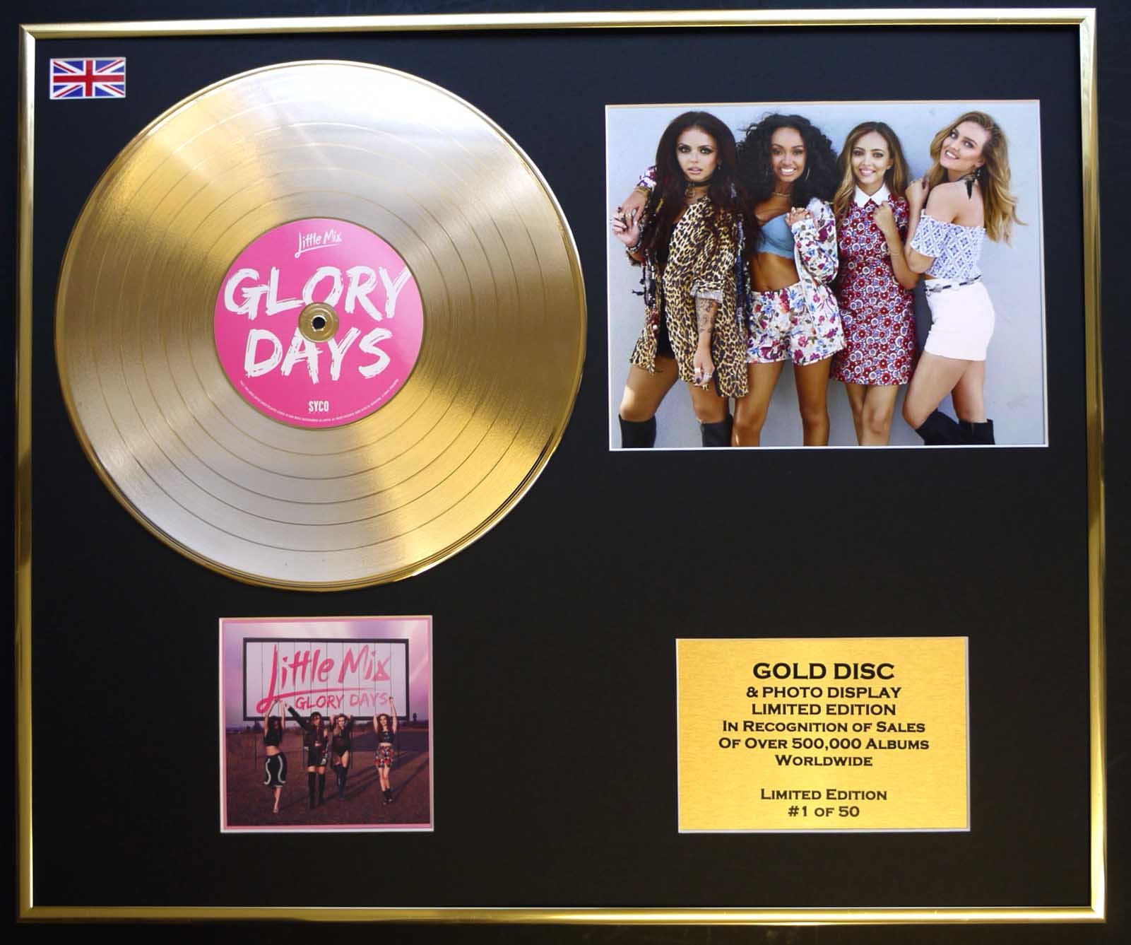 Gold Record Gold Little Mix/Cd Disc/Record & Photo Display/Ltd. Editioncoa/Glory Days