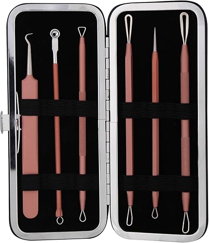 Miniatura 11 de JPNK Herramienta para eliminar puntos negros, kit de eliminación de acné para manchas, estallidos de puntos blancos, 6 piezas de eliminación