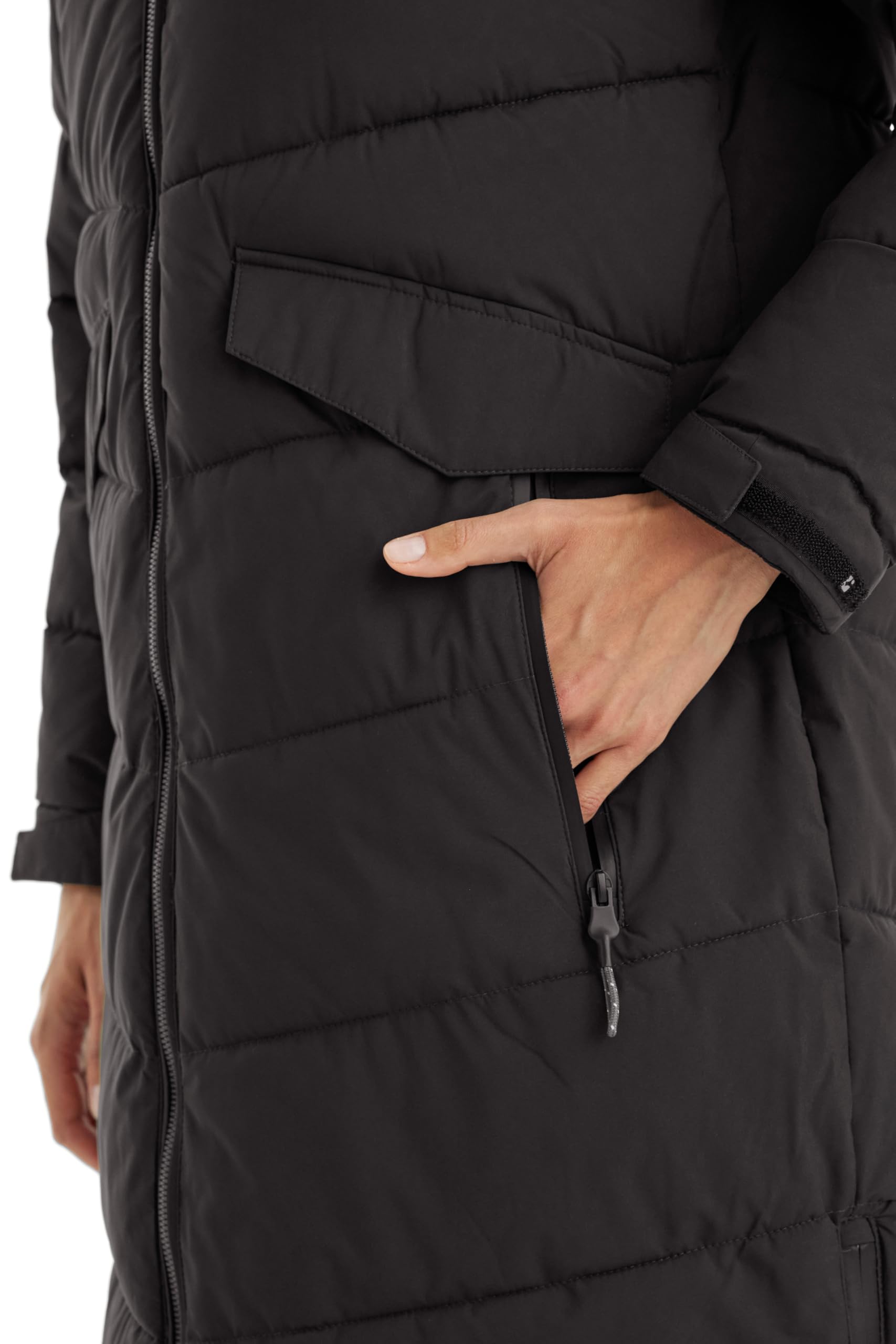 Killtec Damen Kow 62 Wmn Qltd Ct Wintermantel/Mantel in Daunenoptik mit Kapuze