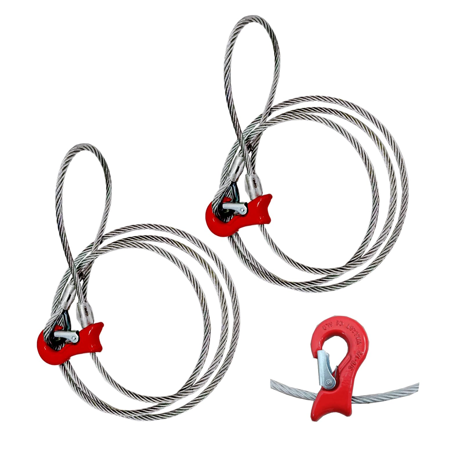 Heavy Duty Wire Rope Sling - 8000lbs Capacity -1 Heavy Duty Wire Rope Sling - 8000lbs Capacity -1