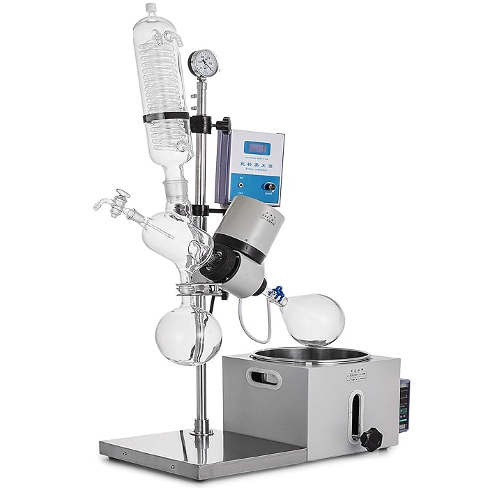 Buy VEVOR 2L Rotary Evaporator with Hand Lift 99°C Lab Rotary