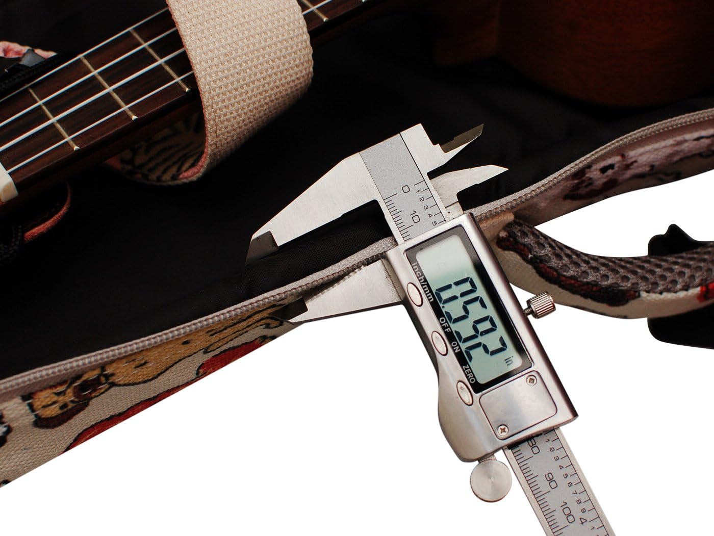 MUSIC FIRST Canvas 21“ Soprano MR DOG ukulele case ukulele bag ukulele cover, Original Design.