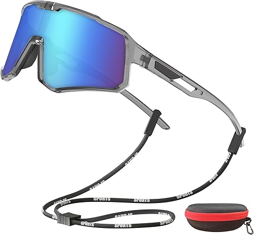 Gafas de sol de ciclismo para hombres y mujeres, gafas de sol deportivas polarizadas con protección UV para ciclismo, correr, béisbol