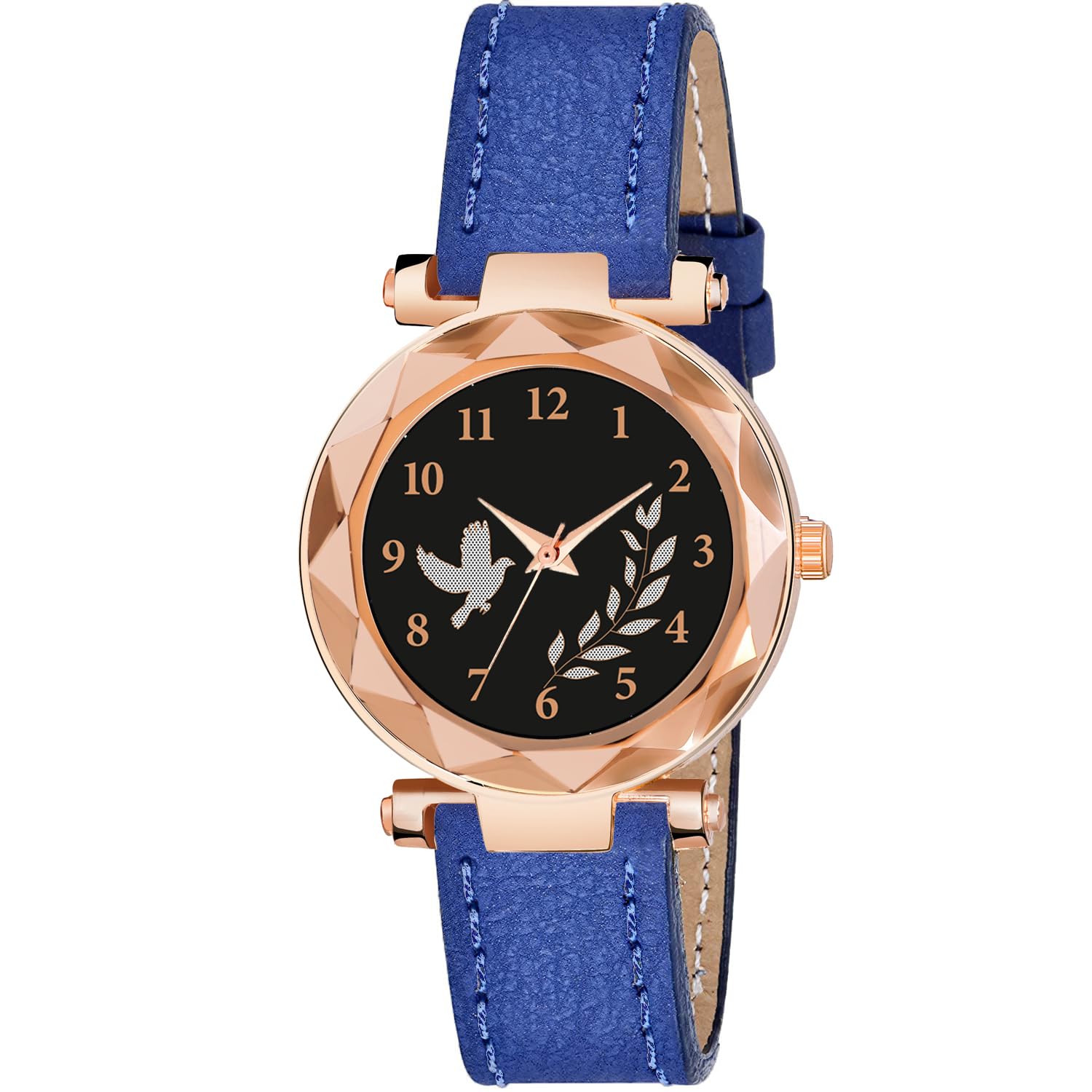Red Robin Alluring Analogue Bird Pan Black Dial Lether Strap Graceful Stylish Wrist Watch for Women and Girls, Pack of 1 - GEN-RG-Bird-PAN-BLK-D-CUTL (Nevy Blue) (B0CB16BWVV) Amazon Price History, Amazon Price Tracker