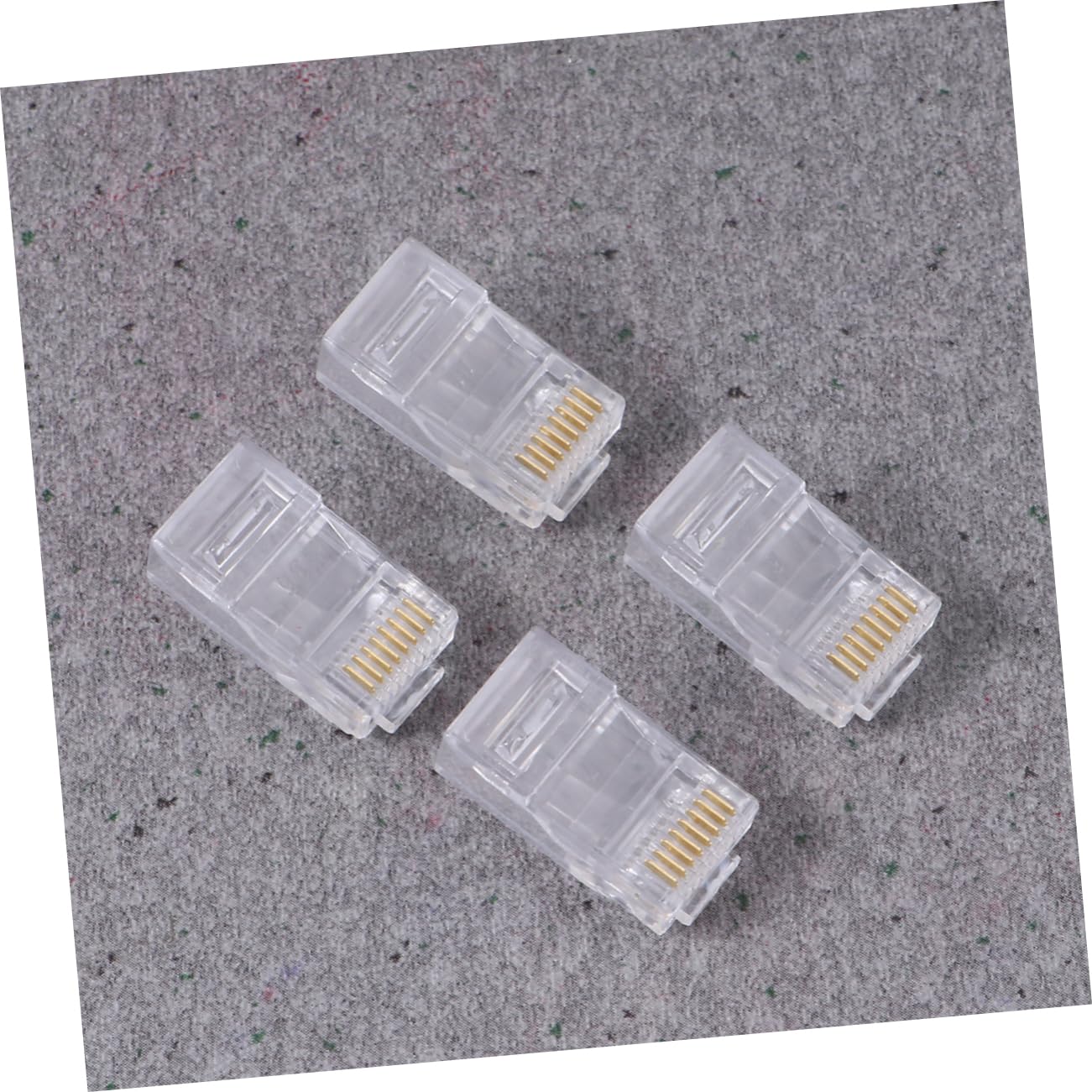 1000pcs Pin Cob Network Cable Plug Core Connector Modular High Signal Strength