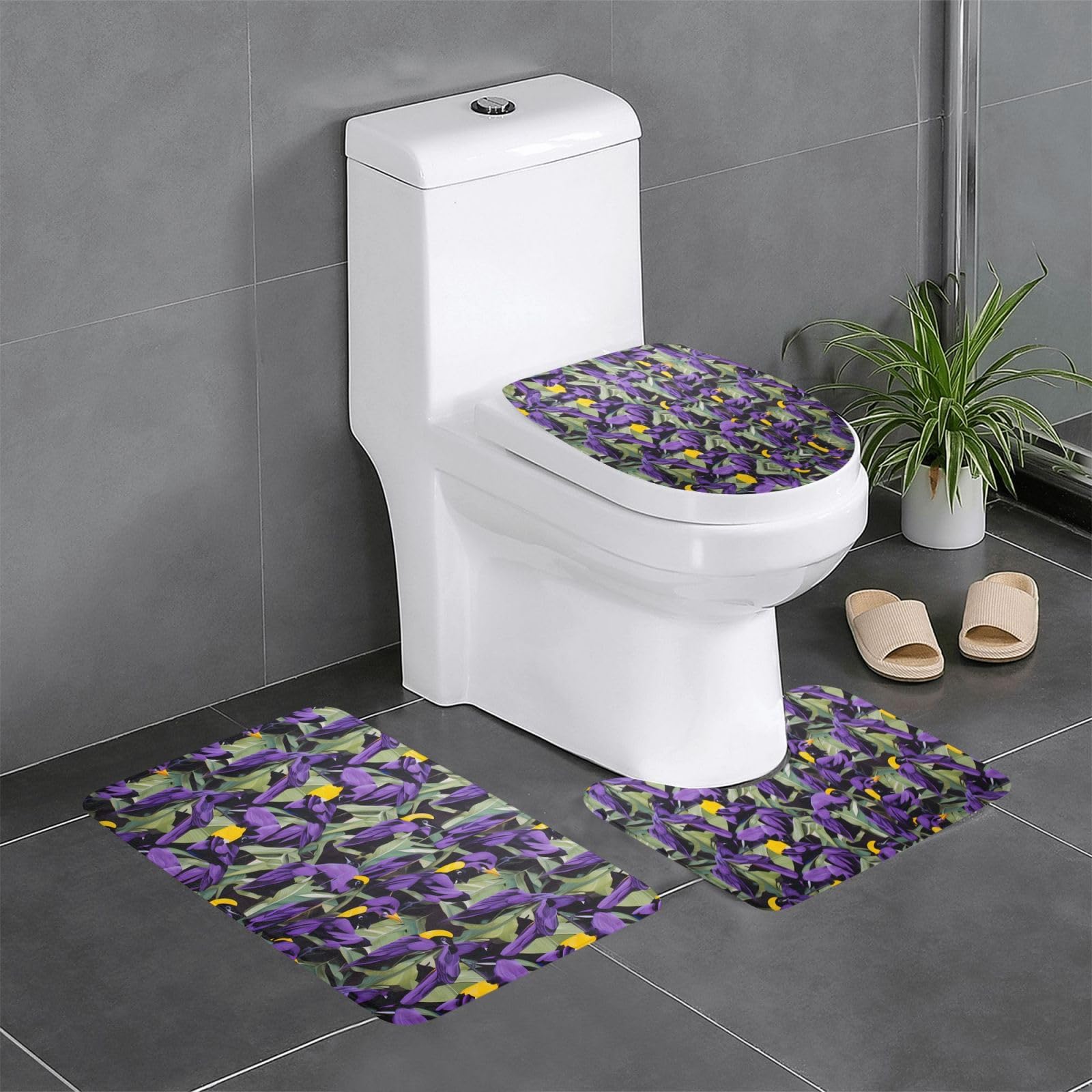 Tapis de salle de bain antidérapants WHJDPP pour une routine du matin cocooning