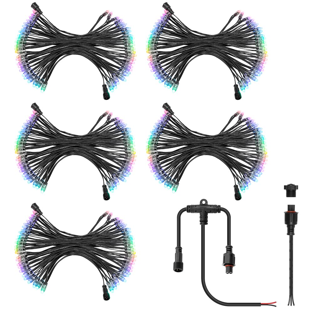 ◆大感謝祭!! WestingHouse Amplifire m0o2978 ALITOVE WS2811 12V RGB Pixel String Lights 8 inch 50pcs