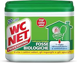 Wc Net Professional – Organic Tanks, Water Soluble Capsules for Toilet, Dissolves Traffic Jam, 20 Caps