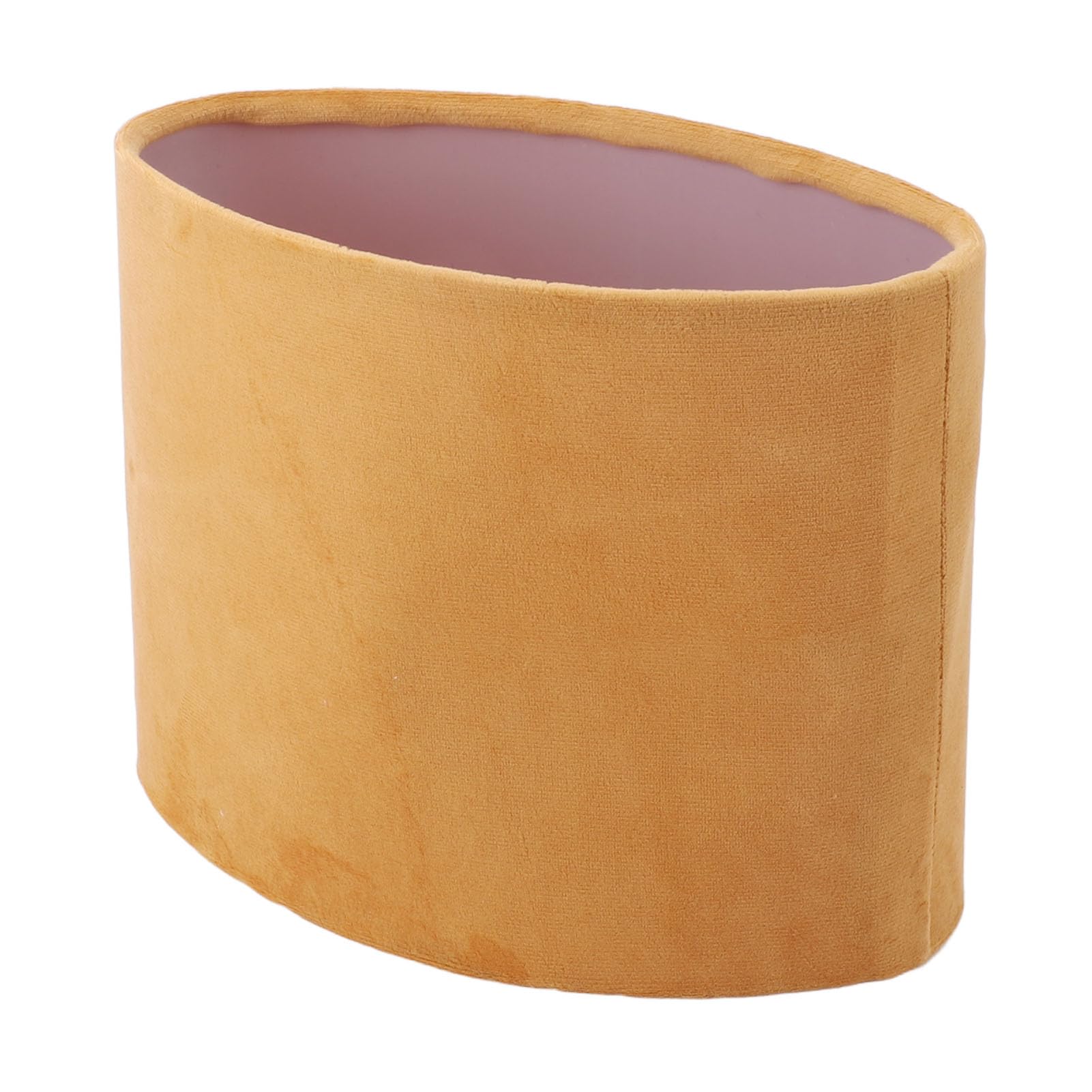 Premium Oval Lamp Shade for E27 E14 Table Lamps and Floor Lamps Modern Gold Fabric Lampshade Compatible with Standard Socket