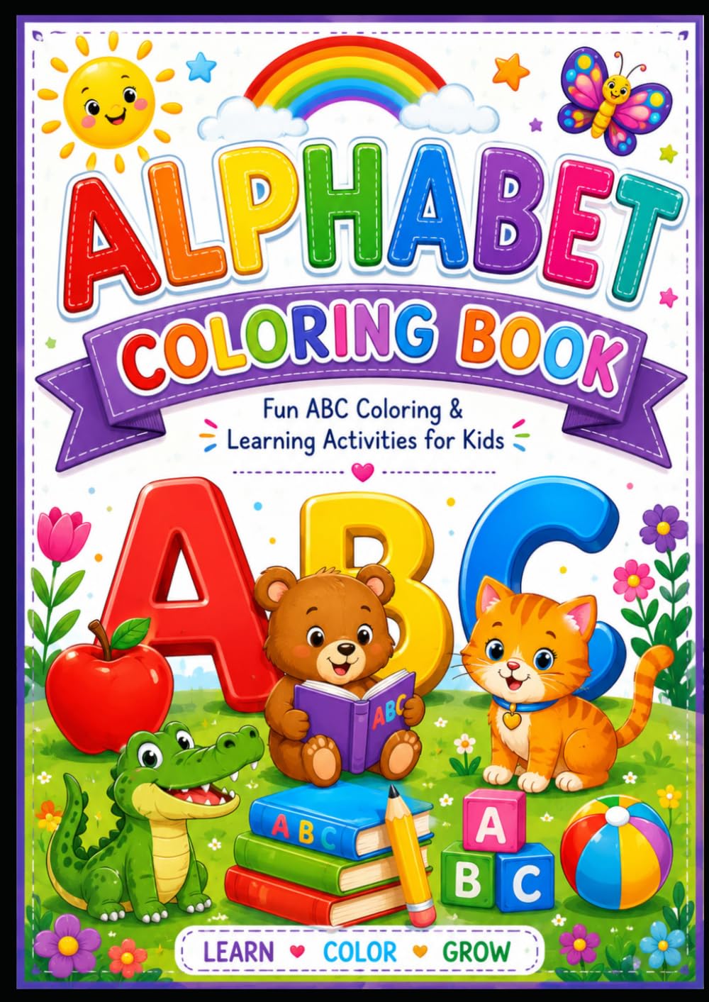 Alphabet Coloring Book: Fun ABC Coloring & Learning Activities for Kids