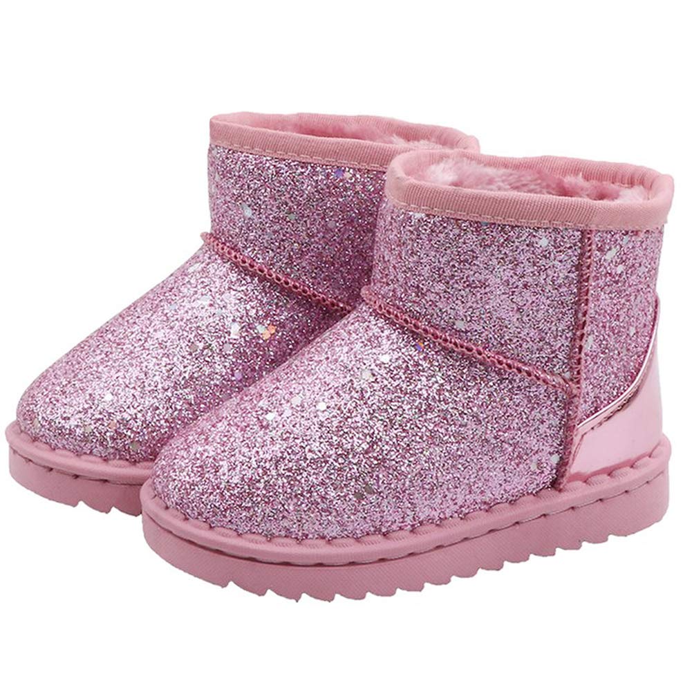 Girls Boots, Bunny Kid Boots Warm Winter Sequin Waterpoof Outdoor Snow Boots (Toddler/Little Kids)