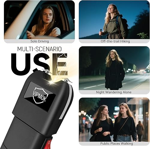 Miniatura 2 de 928 Tipo Stun Gun Linterna de autodefensa linterna eléctrica Shocker (2 unidades)