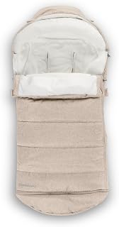 UPPAbaby CozyGanoosh 2-in-1 Footmuff for Strollers - All-Season Zip-Out Liner, Ultra-Plush Warmth to -5°F, Fits Vista Cruz Minu - Oat Mélange