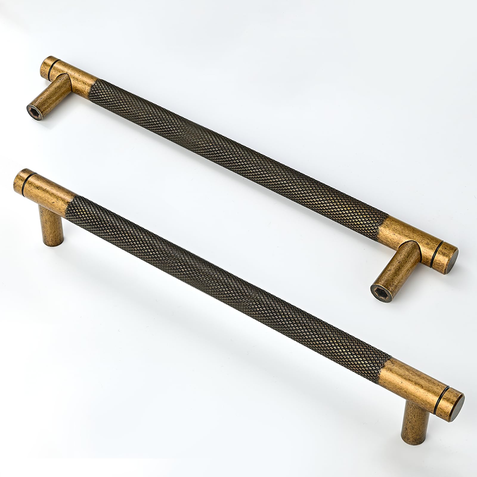 Asidrama 10 Pack 5 Inch(128mm) Champagne Bronze Cabinet Pulls Knurled Cabinet Handles Cupboard Handles Kitchen Cabinet Hardware for Cupboard Drawer Pulls — Amazon image 18