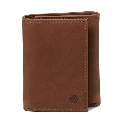 Johnston & Murphy Rhodes Trifold Wallet Wallet Handbags Tan Full Grain, Leather