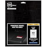Avery White Asset Tag Labels, 3/4" x 1-1/2", Laser Printable Tags, 320 Waterproof Labels (61525) – view 1