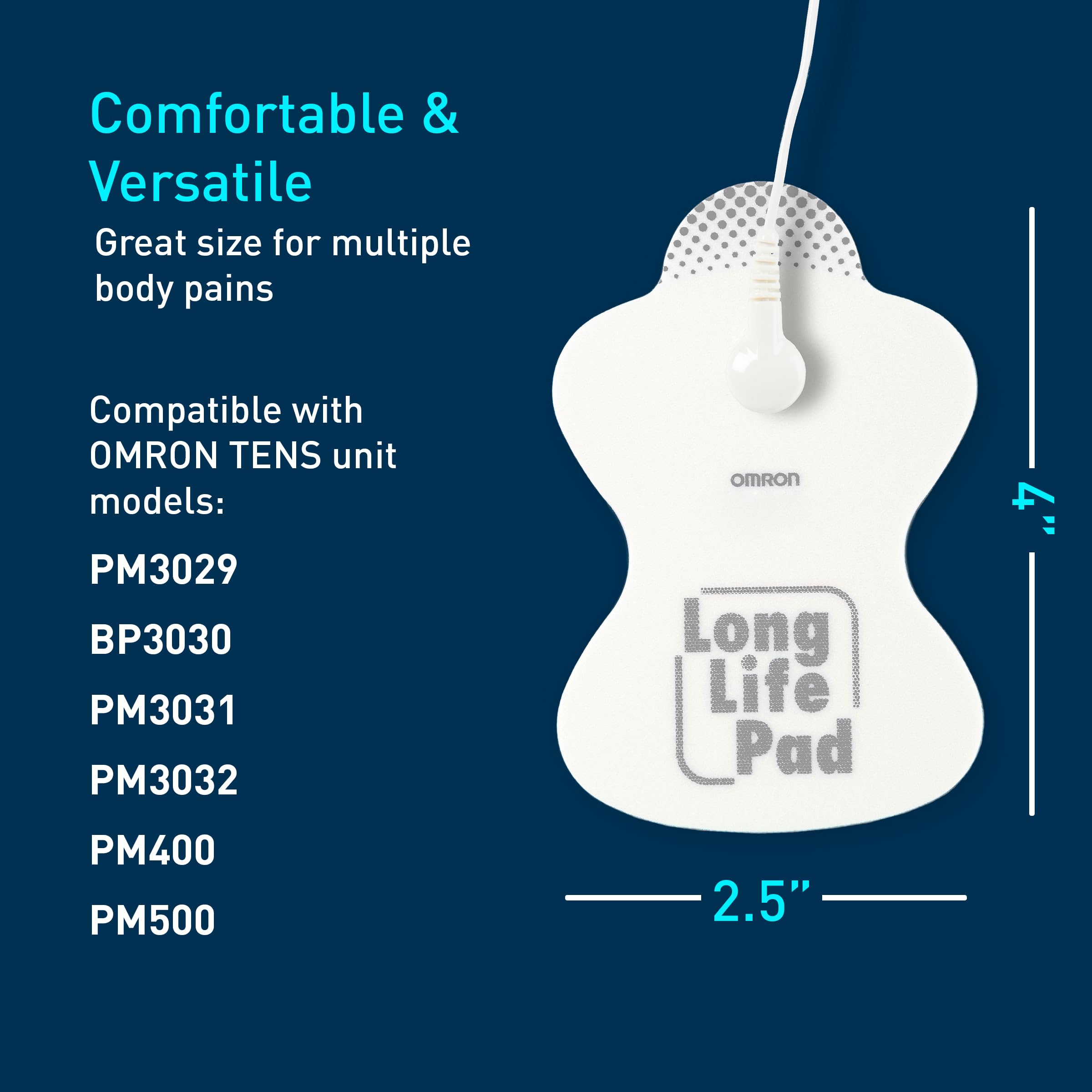Omron Long Life Pads for TENS Unit Muscle Stimulator - Standard — Amazon image 6