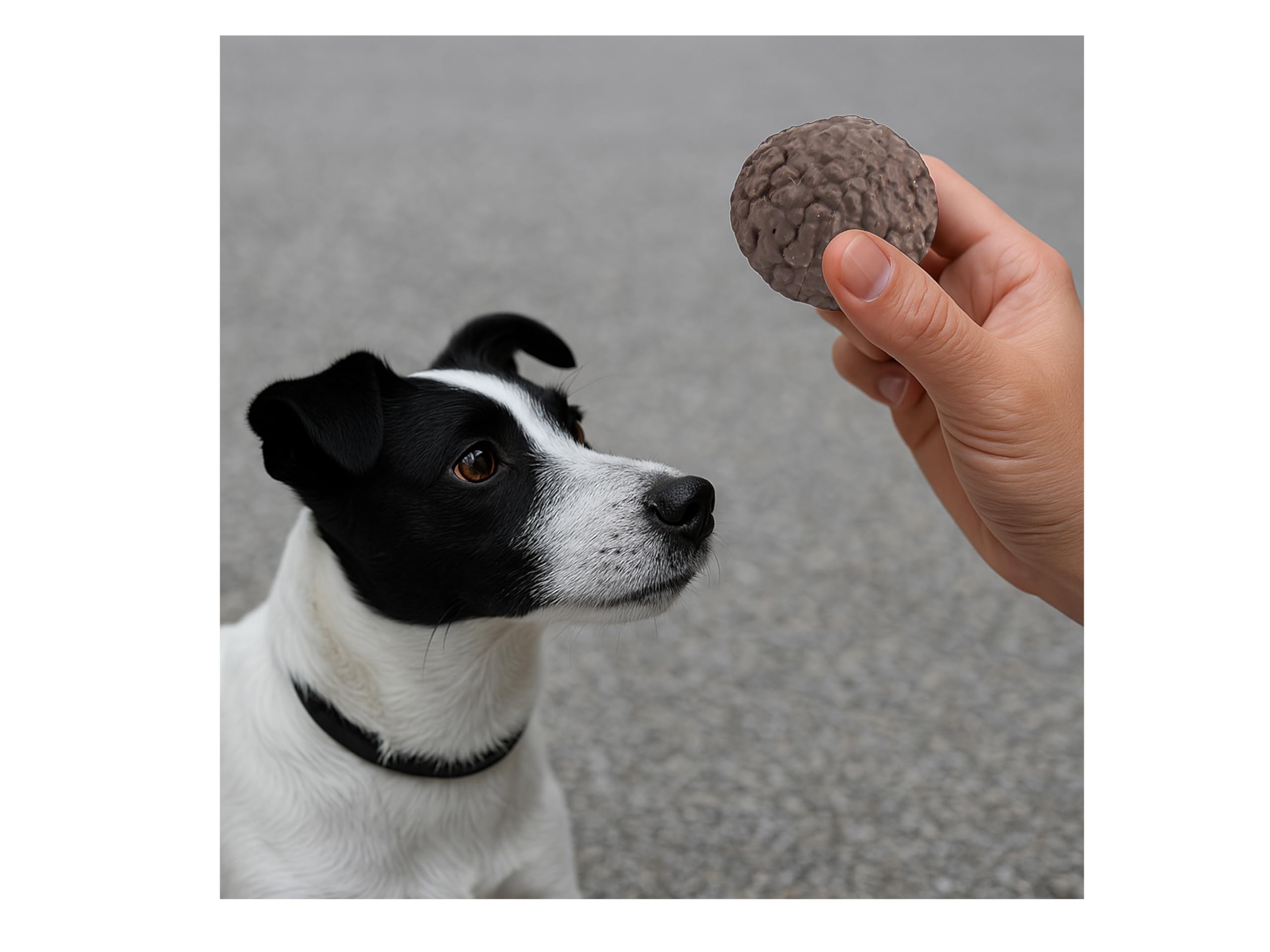 Generico Lot de 2 faux truffes pour dressage pour chiens – Fermeture à baïonnette, récipient à huile de truffe, lavable et réutilisable, marron foncé