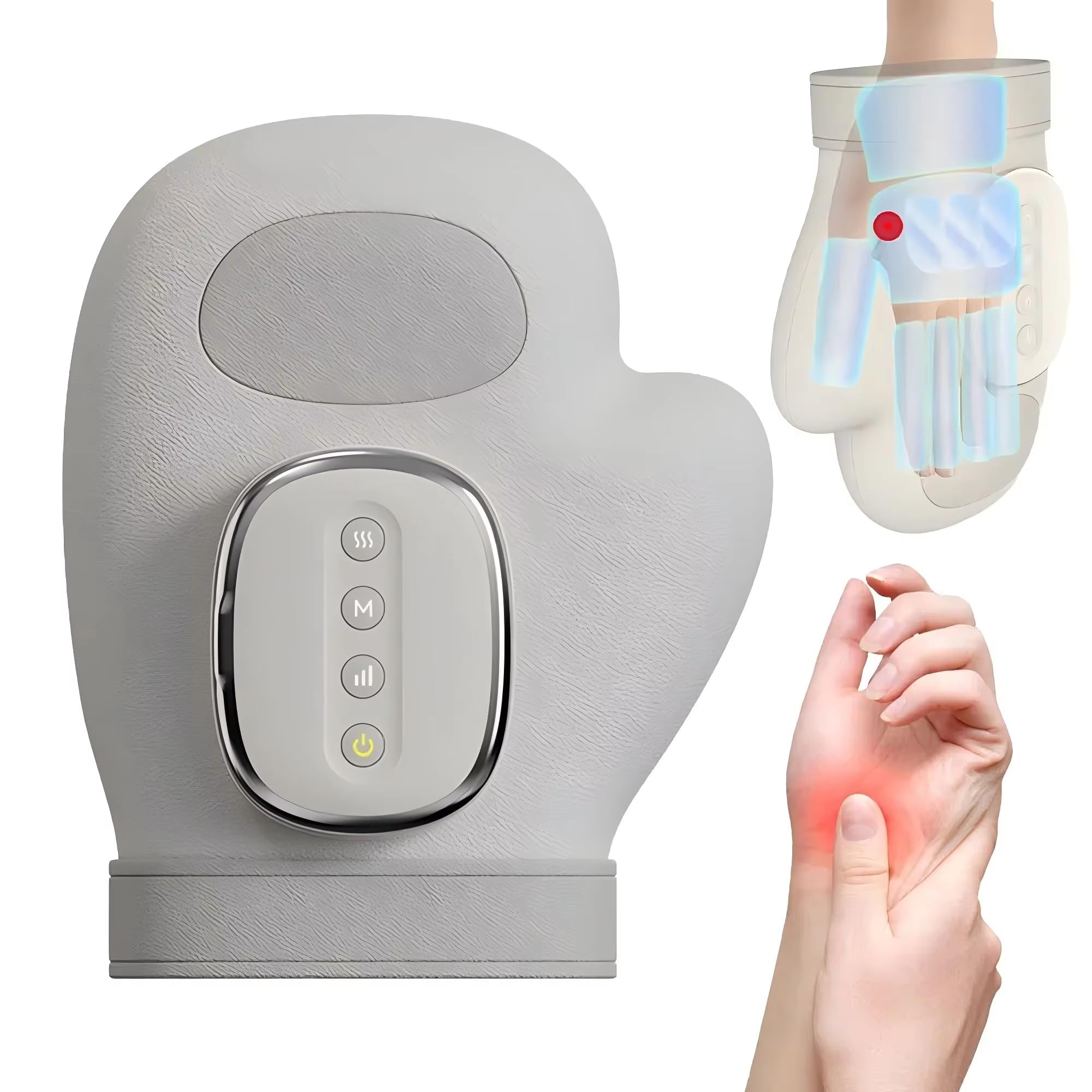 Handmassagegerät mit Wärme und Kompression, Intelligenter Handmassager